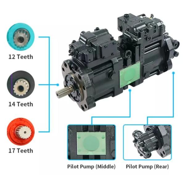 K3v63 K3v112 Excavator Hydraulic Main Pump K3v140 K3v180 K3v112dtp For Kawasaki