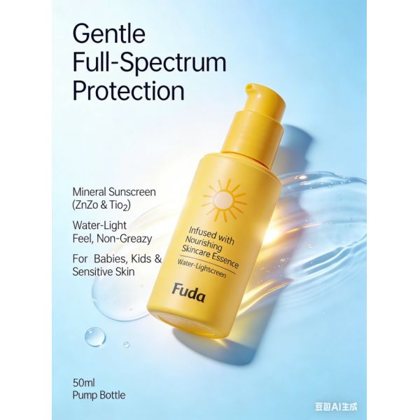 Baby-Friendly Water-Based Sunscreen Gentle Repairing and Non-Sticky