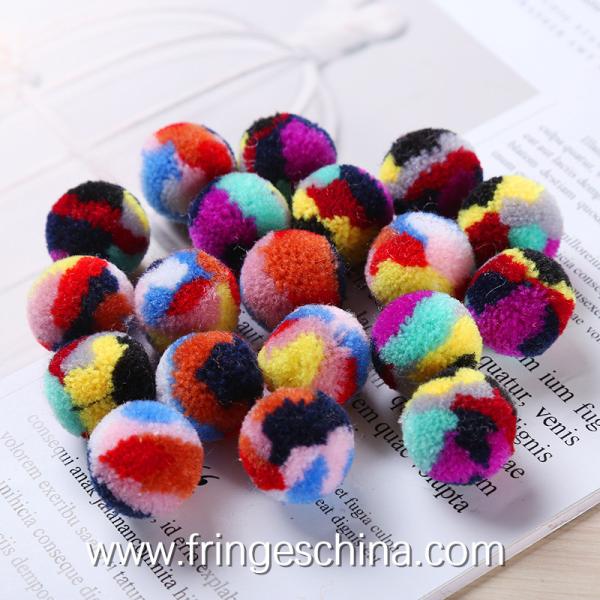Wholesale Colorful DIY Multicolored Pom Pom Ball For Costume Christmas Decoration