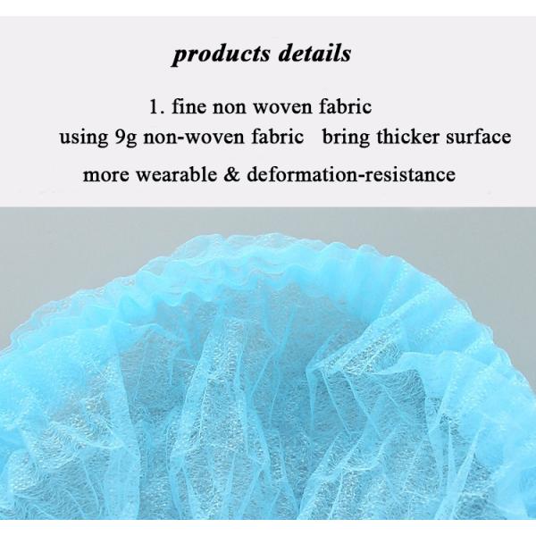 Нетканый одноразовый хирургический клобучок больницы СМС/ПП ткань Боуффант головной убор 4 цвета подгонянный размер