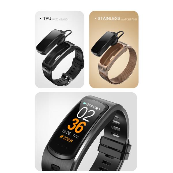 Smartwatch Wristband 90MAH BLE IP67 кровяного давления 0.96inch водоустойчивый