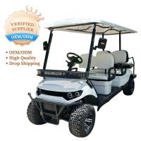 36V 200Ah batteries au lithium 4 places électrique personnalisé gros de golf chariot avec pare-brise de la rue légale