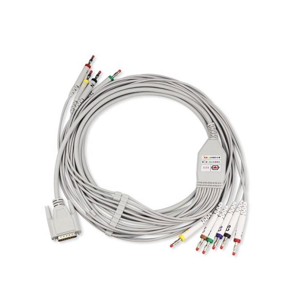 Medical Consumables Ekg Cable Customized 10 Lead Bionet ECG Cable