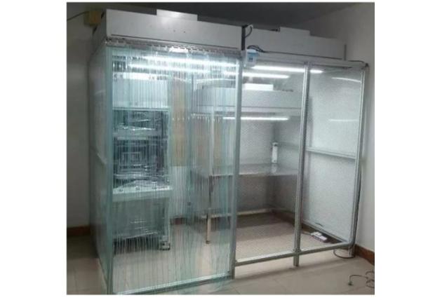 Cortina antiestática da prova da poeira da cabine do quarto desinfetado de Pharma do fã de EBM