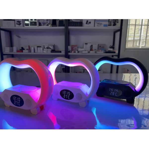 RGB LED Speaker Sound Box Mini Wireless Subwoofer Portable Bluetooth Outdoor Double Bass BT 5.3 Mobile Audio Player