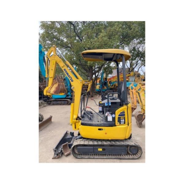 Used Komatsu Mini PC18MR Crawler Excavator with 1.6TON Operating Weight 0.04m³ Bucket Capacity and 1600 KG Machine Weight