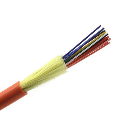 Modos interno do núcleo do cabo da fibra de amortecedor apertado de FTTH GJFJV 24 únicos