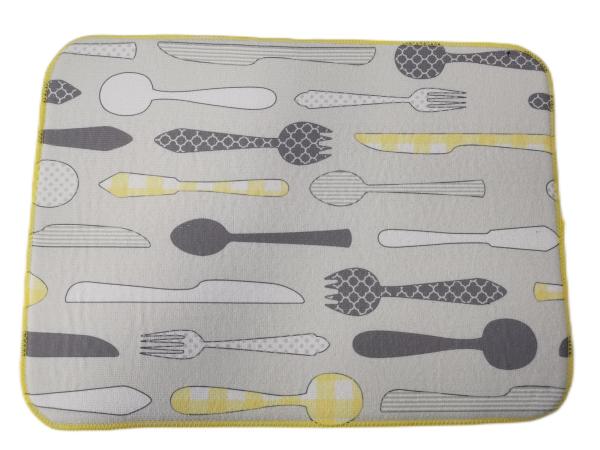 prato de Microfiber do absorvente de 38x50cm que seca a almofada e o Mat For Kitchen