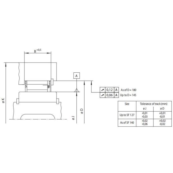 Backstop Clutch Cage SF SF56-21 One Way Clutch for Conveyor