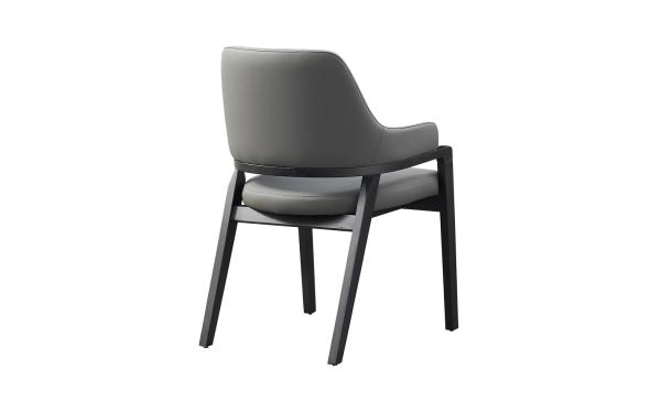 Streamlined Minimalist Solid Wood Dining Chairs With Arms