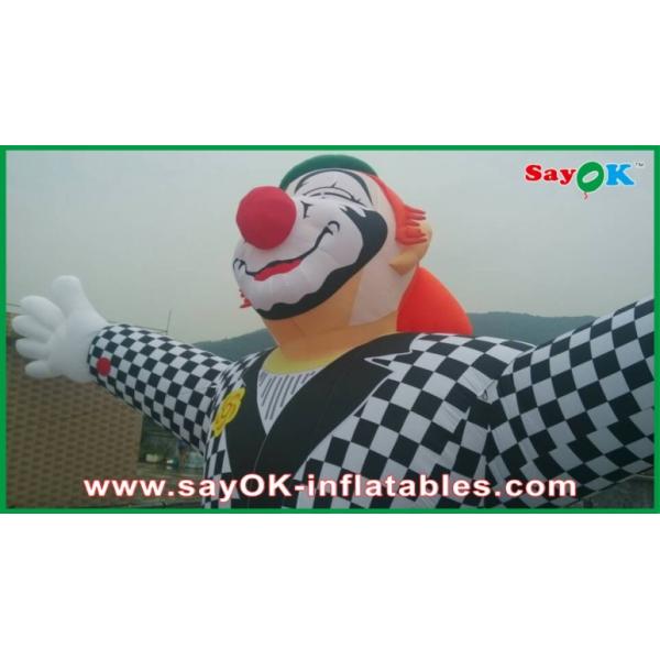Customized Commericial Vivid Inflatable Clown Mascots With Logo Printing Inflatable Advertising Characters