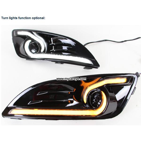 Ford Fiesta DRL LED daylight driving Lights guide turn signal for cars