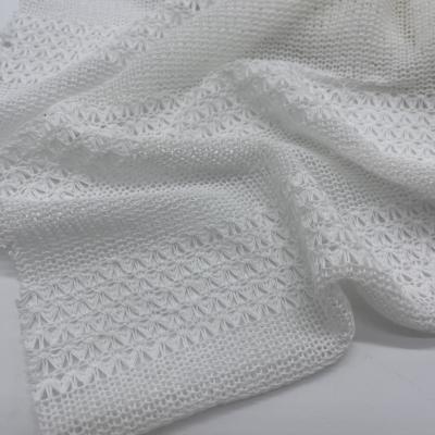 Fabrication sur mesure/prête à l'emploi de tricot Jaquard filet papillon Tissu 100% polyester 155cm 180gsm F03-069