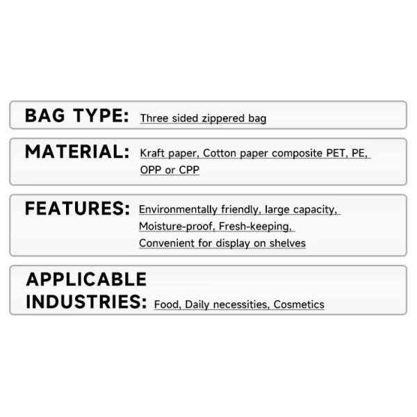 Customized Biodegradable Paper Bags Eco Friendly Bread Packaging Bags White