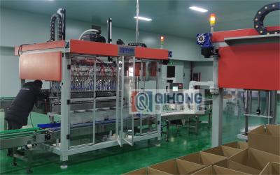 Facile à utiliser Machine automatique d'emballage de carton 5 boîtes/min pour les bouteilles en verre / bouteilles en PET