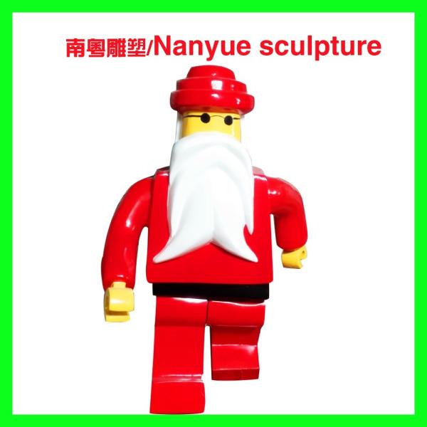 cartoon statue lego character statue   life size colorful  as decoration model in children amusement garden