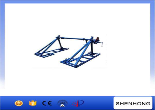 5 Ton Integratd Cable Reel Jack Stands Spooling Heavy Drums With Disc Tension Brake