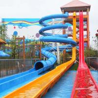 Parque acuático enorme de fibra de vidrio de caída libre del tobogán de agua Venta para el agua equipo de juego de parque acuático