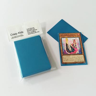 Protetor de cartões colecionáveis ​​CPP azul sólido mangas de cartão de cor tcg/naruto