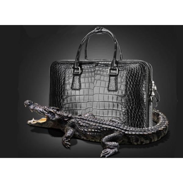 Dongguan factory wholesale genuine crocodile leather business briefcase man handbag