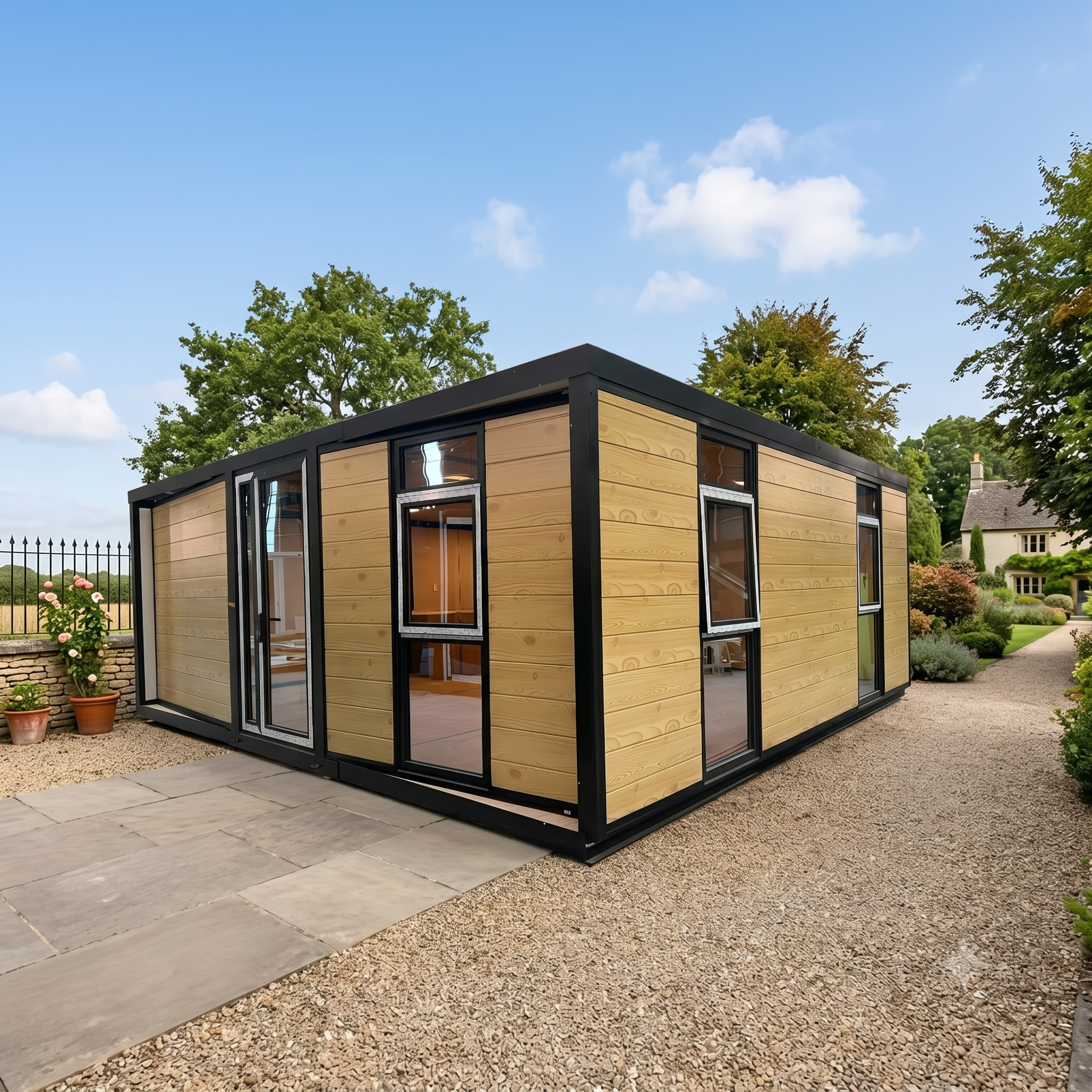 Flat Roof Expandable Container House