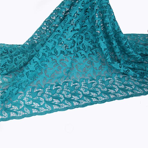 F50278 customizable 51-52" polyester nigeria guipure lace dresses fabric for woman