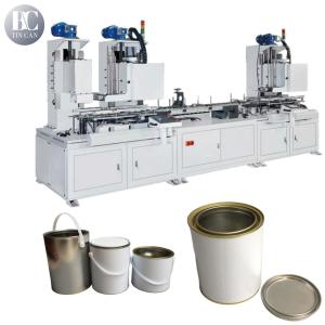 Automatic 1Liter Car Paint Tin Can Making Machine 60cpm D108mm High Speed
