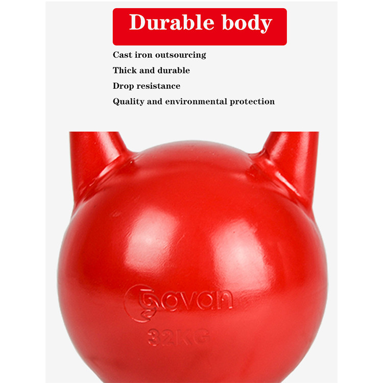Оранжевый порошок покрыл корозию Kettlebell литого железа 16kg анти-