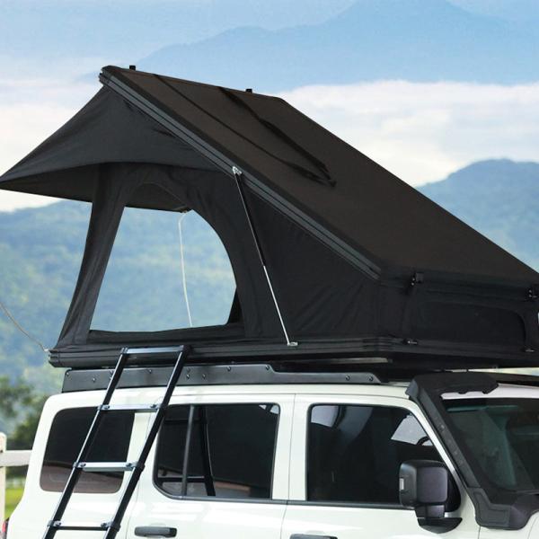 Hard Shell Car Roof Tent 212x131cm Aluminum 300gsm Polyester