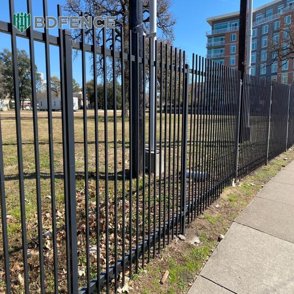Tempered Steel Powder Coated Tubular Fencing Shatterproof