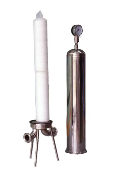 O único alojamento de filtro inoxidável do cartucho 0,1 mícrons 0,2 mícrons água de 0,45 mícrons refina