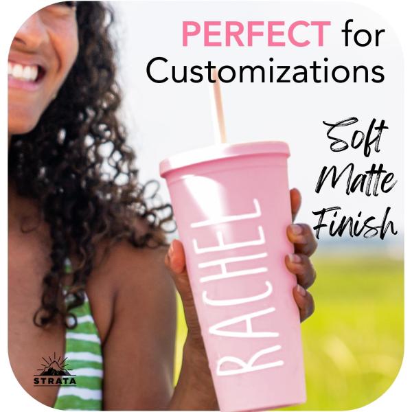 22 Ounces Colorful Iced Coffee Travel Mug With Straw Personalized Plastic Tumblers For Parties Birthdays Leak Proof Splash Proof And Easy To Clean