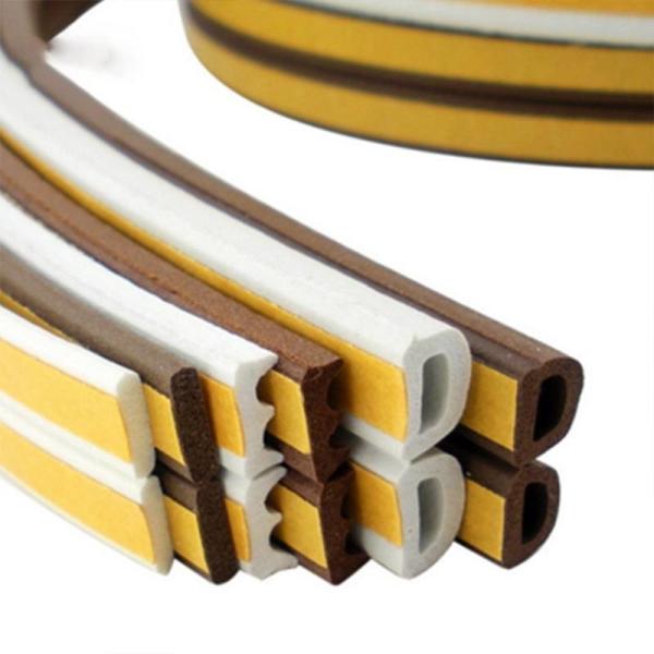 Customized D Shape Self Adhesive Rubber Seal Door Window Weather Strip for Apartment Soundproofing
