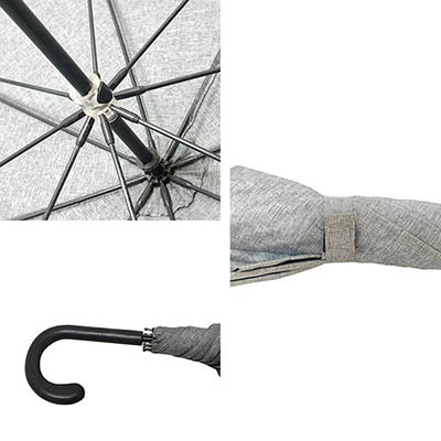 Professional Women Business Umbrella 105cm Diameter Straight Handle Umbrella Waterproof