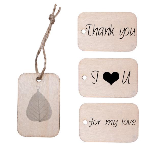Waterproof and Reusable Smart Wood Tags Offset Printing with Data Storage