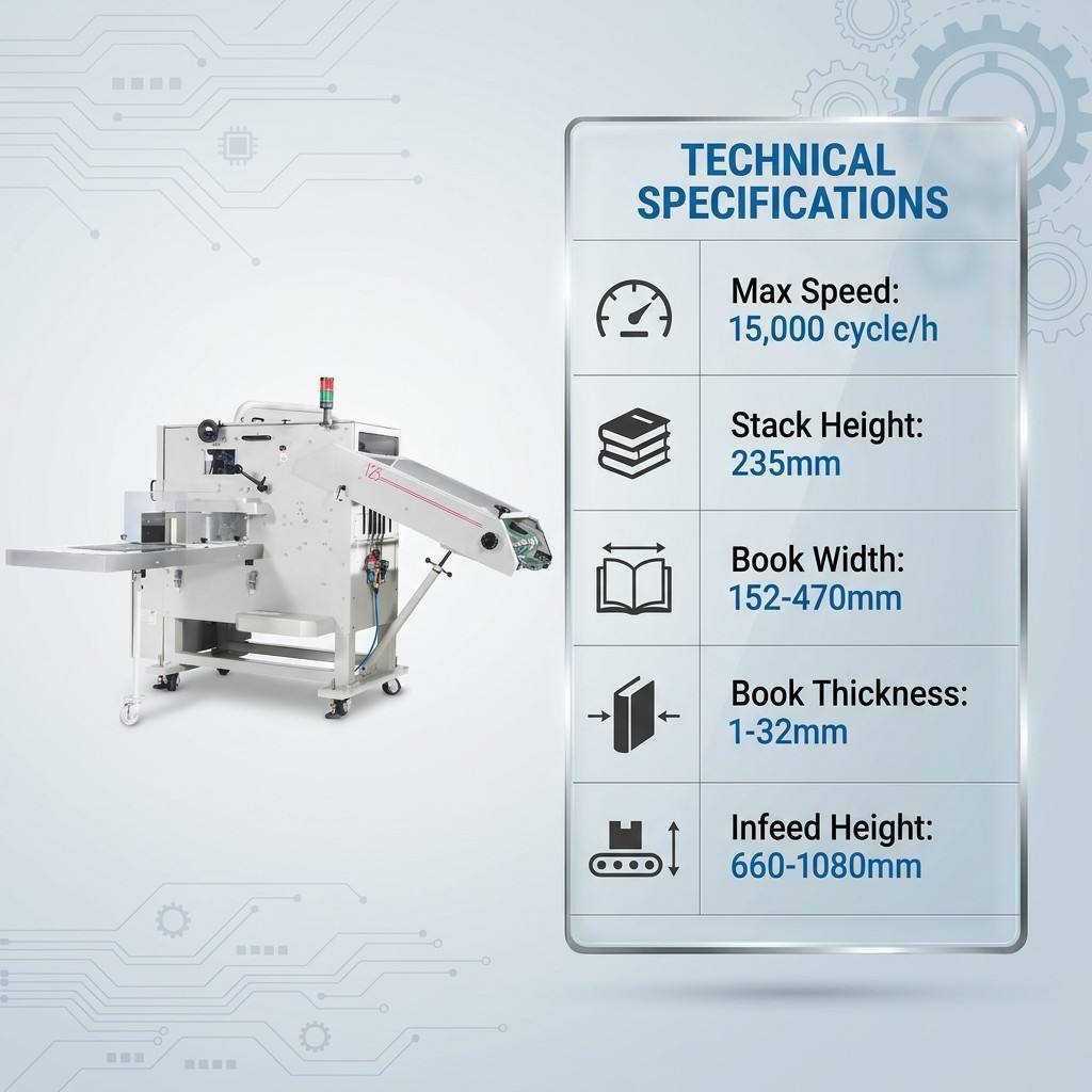 High Volume Production HX125S Stacker Ensuring Smooth Continuous Bindery Workflow