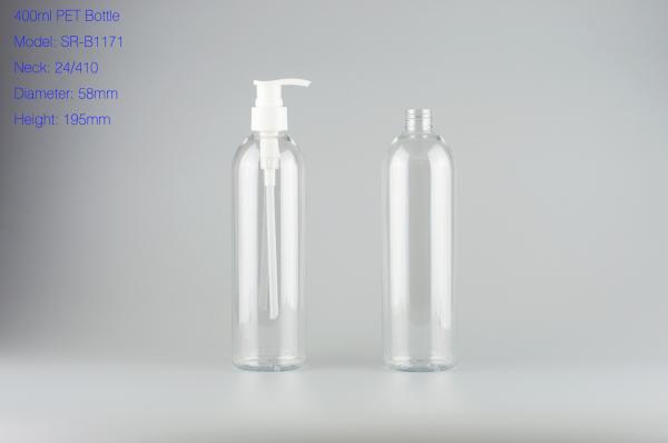 400ml high quality clear PET bottle,hair conditioner bottle with lotion pump