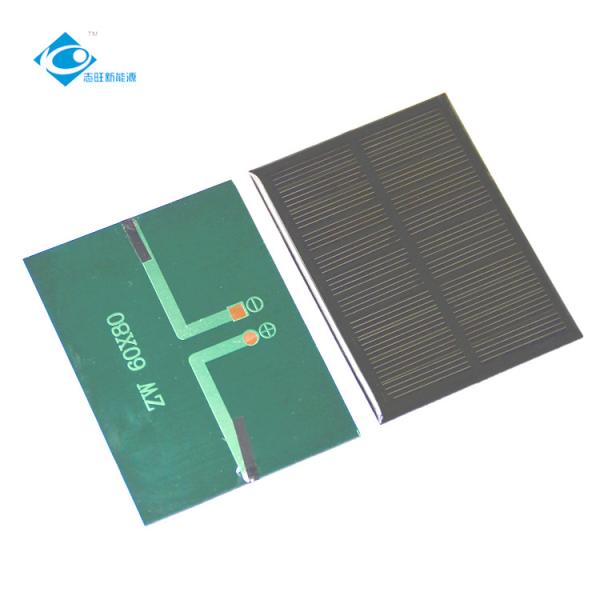 painel solar da cola Epoxy 6V transparente para o módulo solar 0.6W do picovolt do silicone de pouco peso solar filexable exterior do carregador ZW-8060