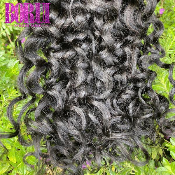 No Tangle Human Hair Weave Bundles Peruvian Virgin Water Wave Bundles Smooth