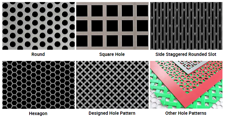 Customized Laser Cutting Punch Plate Screen Perforated Aluminum / Steel Plate
