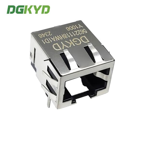 Conector de porta única RJ45 TAB-UP tomada de porta de rede 8p8c sem filtro DGKYD56221118HWA1D1Y1006