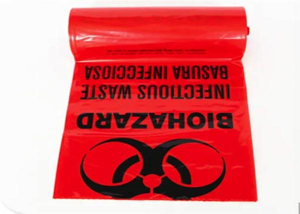 15mic To 70mic Thickness Medical Garbage Bags Block Headed Or Custom Bag Type