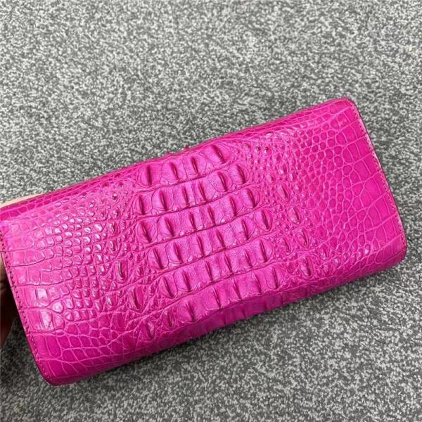 Authentic Crocodile Skin Women Envelop Clutch Genuine Alligator Leather Lady Chain Purse Bag Female Cross Shoulder Bag