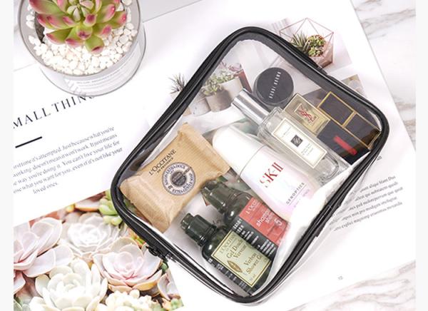 TPU waterproof transparent travel simple Korea large capacity multi-functional lady wash bag for toiletries