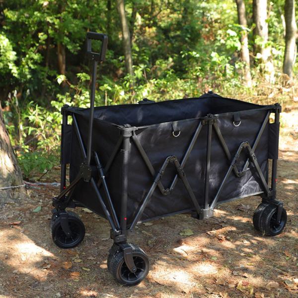 Outdoor Garden Heavy Duty Utility Portable Large Capacity Camping Collapsible Wagon Cart With All-Terrain Wheels