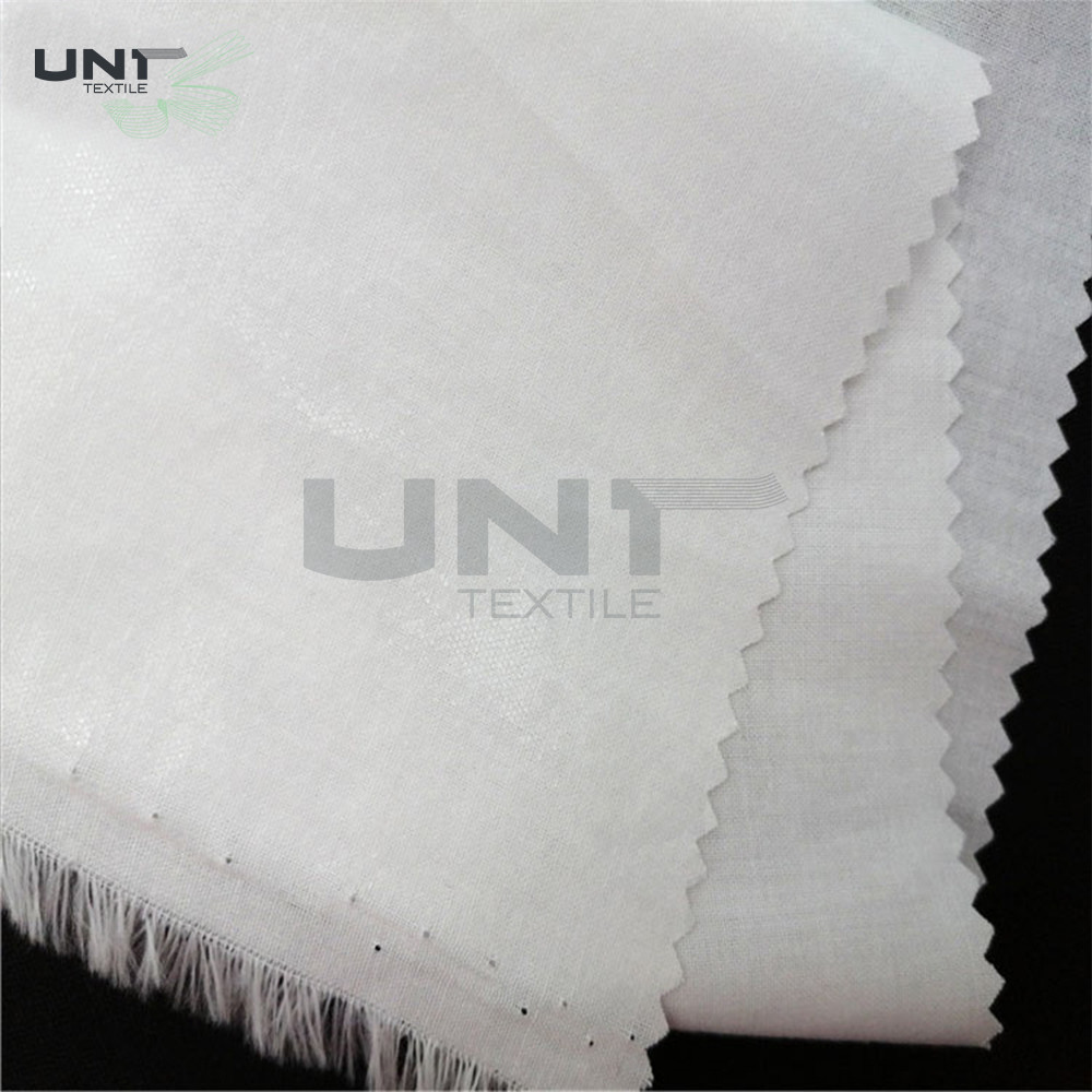 Eco-friendly Fusible Interlining Woven Interlining with 130-150℃ Fusible Temperature and 36-60 Inches Width for Shirt