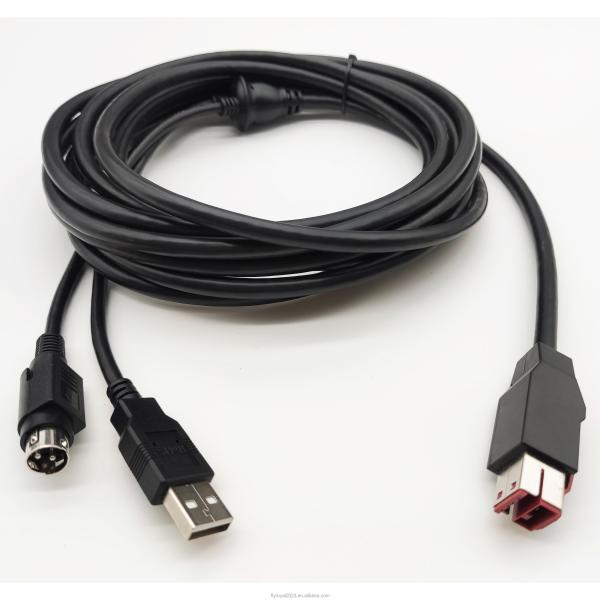 24В питающийся USB кабель 24V к принтеру с USB-B кабелем