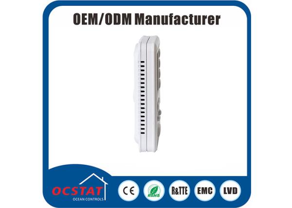 Horizontal AC Digital Non Programmable Thermostat Single Stage Heating Cooling