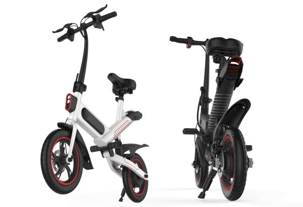 Elegant Lightest Electric Folding Bike 350W Motor 12 Inch Portable Design