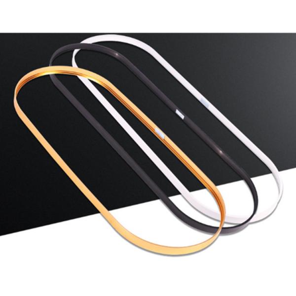 Cadre en aluminium balayé de miroir ovale en aluminium de profil pour des